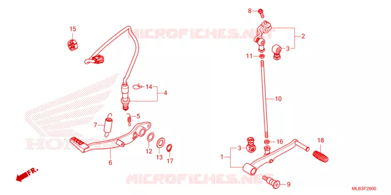 PEDALE Honda MOTO 750 HORNET 2023  CB750AP