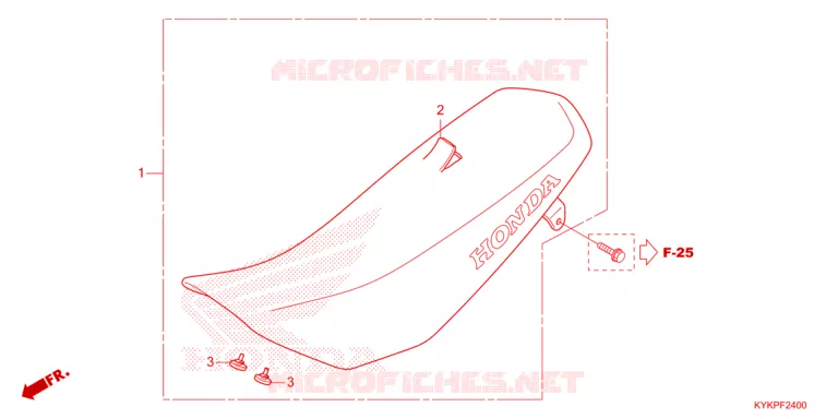 SELLE Honda MOTO 110 CRF 2023  CRF110FP
