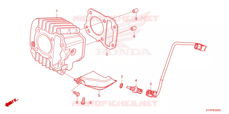 CYLINDRE Honda MOTO 110 CRF 2023  CRF110FP