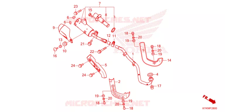 SILENCIEUX D'ECHAPPEMENT Honda MOTO 110 CRF 2023  CRF110FP