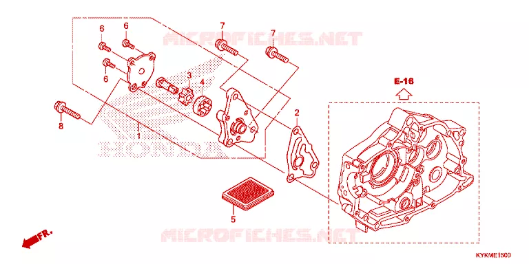 POMPE A HUILE Honda MOTO 110 CRF 2023  CRF110FP