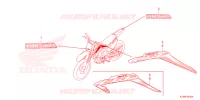 AUTOCOLLANTS pour Honda CRF 125 F 2023