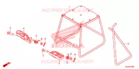 BEQUILLE   REPOSE PIEDS pour Honda CRF 150 R BIG WHEELS 2023