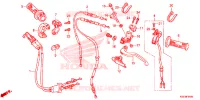 LEVIER DE GUIDON   CABLE   COMMODO pour Honda CRF 150 R BIG WHEELS 2023