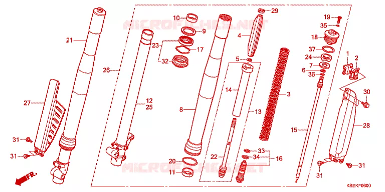 FOURCHE Honda MOTO 150 CRF 2023  CRF150RN