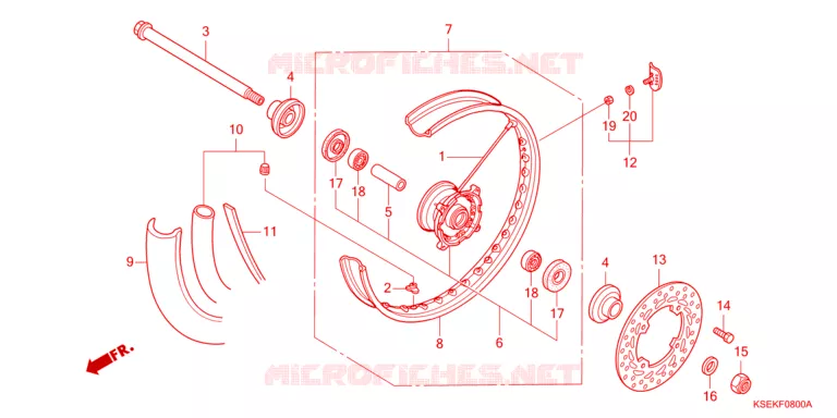 ROUE AVANT Honda MOTO 150 CRF 2023  CRF150RN