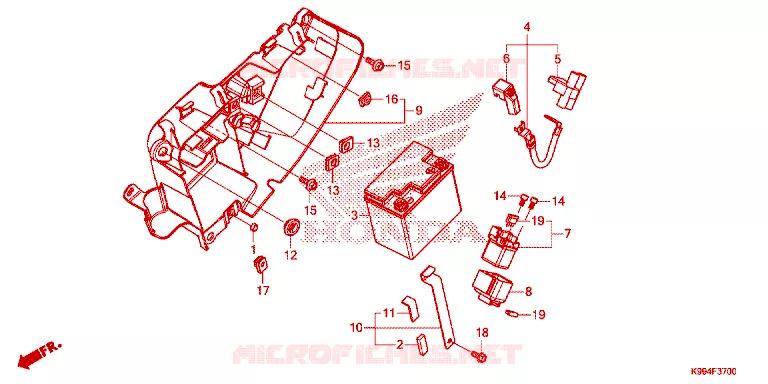 BATTERIE Honda MOTO 250 CRF 2022  CRF250FN