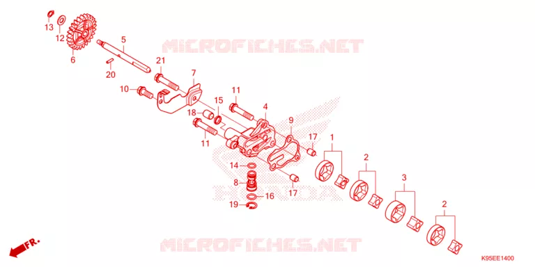 POMPE A HUILE Honda MOTO 250 CRF 2023  CRF250RP