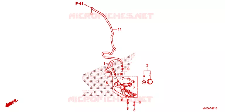 VASE D'EXPANSION Honda MOTO 450 CRF 2023  CRF450RLN