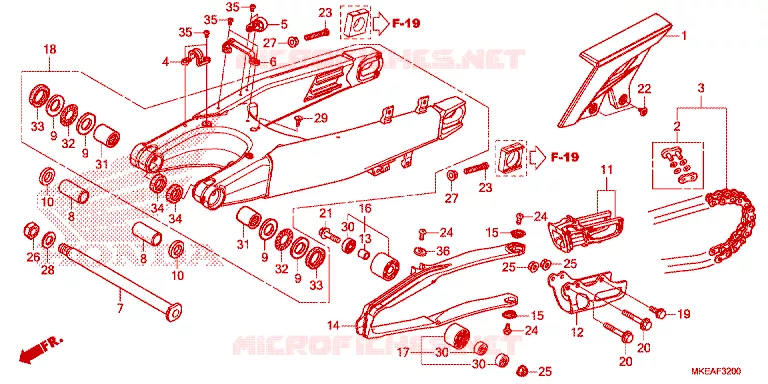 BRAS OSCILLANT Honda MOTO 450 CRF 2023  CRF450RLP