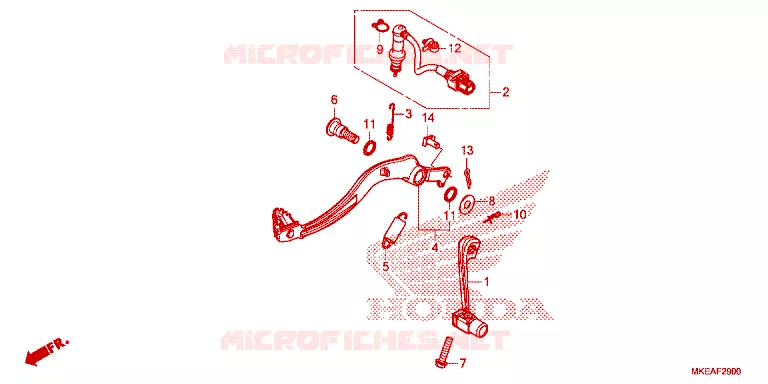 PEDALE Honda MOTO 450 CRF 2024  CRF450RLP