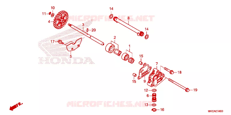 POMPE A HUILE Honda MOTO 450 CRF 2023  CRF450RLP
