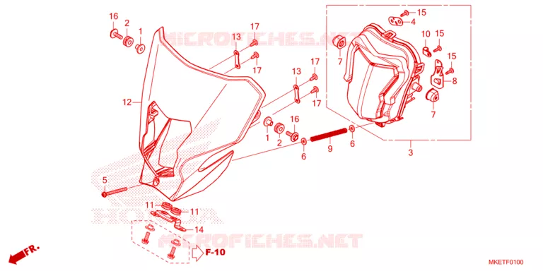 PHARE Honda MOTO 450 CRF 2023  CRF450RLP
