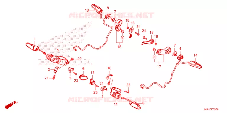 CLIGNOTANT Honda MOTO 1000 CB 2023  CB1000RAP