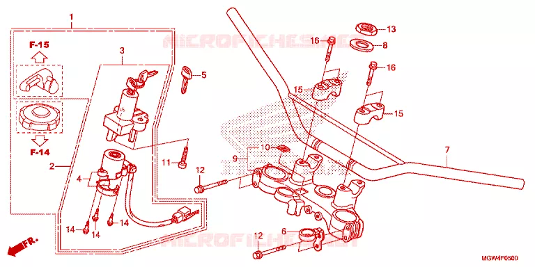 GUIDON Honda MOTO 650 XR 2022  XR650L2N