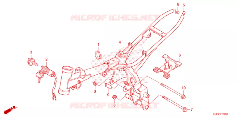 CADRE Honda MOTO 50 CRF 2024  CRF50FP