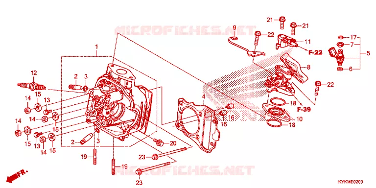 CULASSE Honda MOTO 110 CRF 2022  CRF110FN