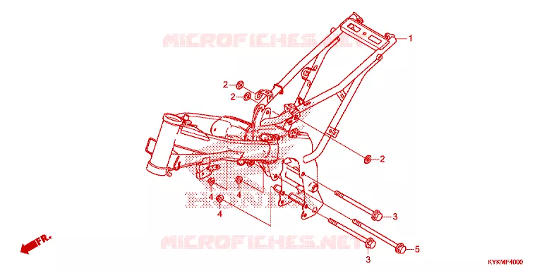 CADRE Honda MOTO 110 CRF 2022  CRF110FN