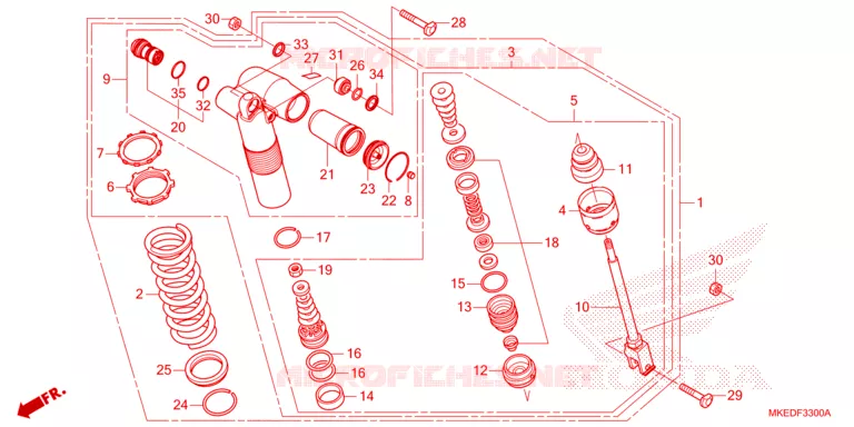 AMORTISSEUR ARRIERE Honda MOTO 450 CRF 2023  CRF450RP