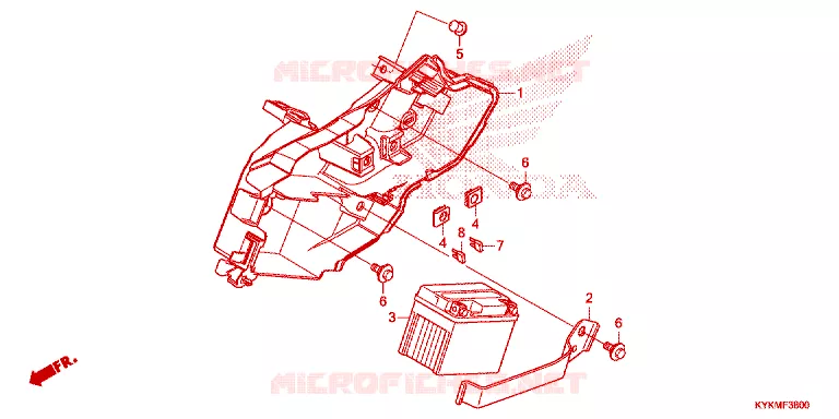BATTERIE Honda MOTO 110 CRF 2022  CRF110FN