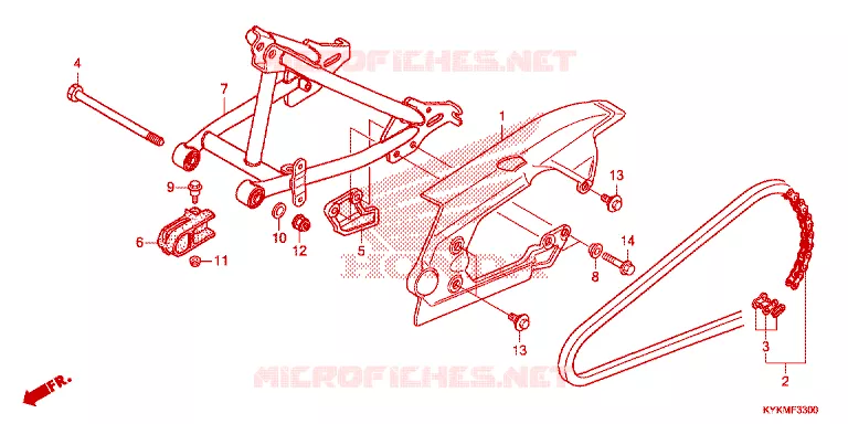 BRAS OSCILLANT Honda MOTO 110 CRF 2023  CRF110FN