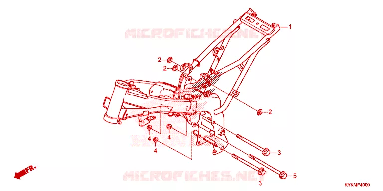 CADRE Honda MOTO 110 CRF 2022  CRF110FN