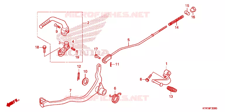 PEDALE - KICK Honda MOTO 110 CRF 2023  CRF110FN