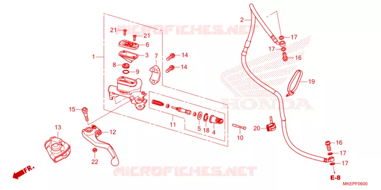 MAITRE-CYLINDRE Honda MOTO 450 CRF 2023  CRF450RP
