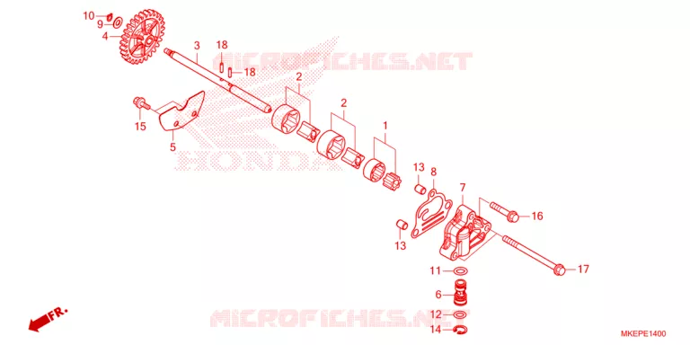 POMPE A HUILE Honda MOTO 450 CRF 2023  CRF450RWEP