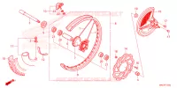 ROUE AVANT pour Honda CRF 450 RWE 2023