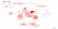 AUTOCOLLANTS pour Honda CRF 450 RX ENDURO 2022