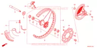 ROUE AVANT pour Honda CRF 450 RX ENDURO 2022