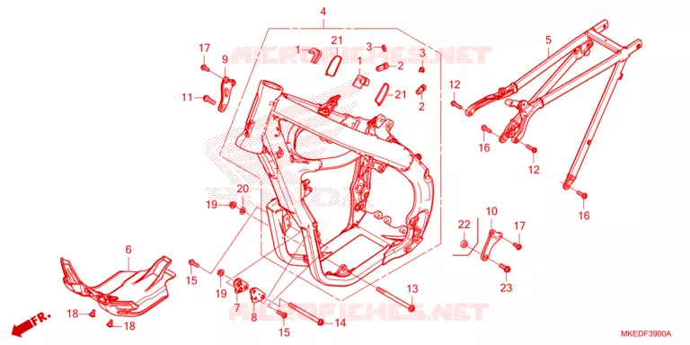CADRE Honda MOTO 450 CRF 2023  CRF450RXP