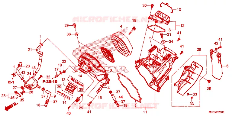 FILTRE A AIR Honda MOTO 450 CRF 2023  CRF450XP