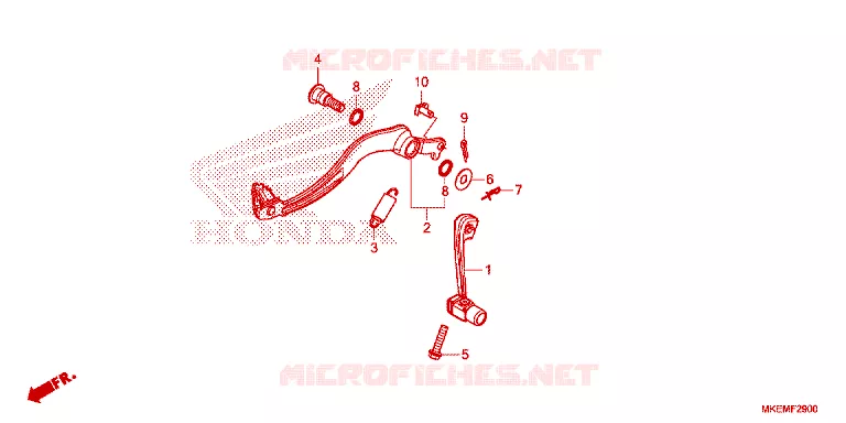 PEDALE Honda MOTO 450 CRF 2023  CRF450XP