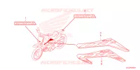 AUTOCOLLANTS pour Honda CRF 50 2023