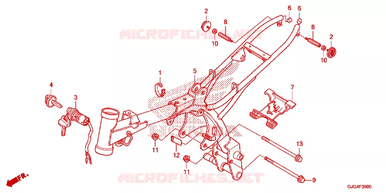 CADRE Honda MOTO 50 CRF 2023  CRF50FP