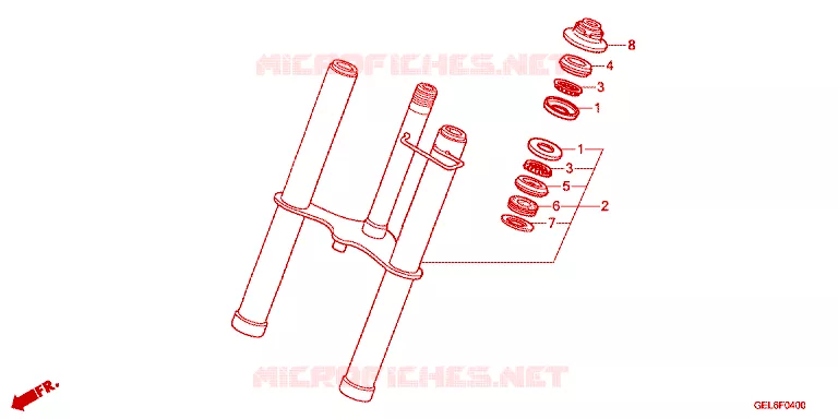 FOURCHE Honda MOTO 50 CRF 2024  CRF50FP