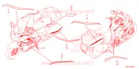 AUTOCOLLANTS pour Honda GL 1800 GOLD WING DCT 2022
