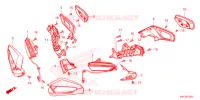 CLIGNOTANT   RETROVISEUR pour Honda GL 1800 GOLD WING DCT 2022
