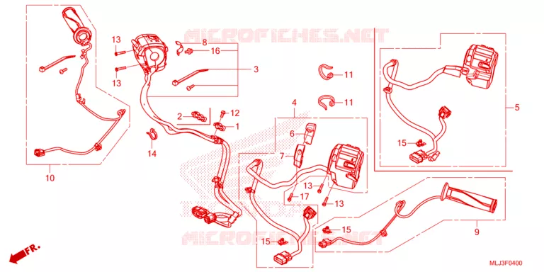 COMMODOS - POIGNEES Honda MOTO 1800 GOLD-WING 2023  GL1800BDP
