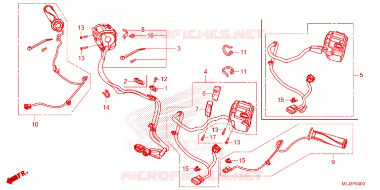 COMMODOS - POIGNEES Honda MOTO 1800 GOLD-WING 2023  GL1800P