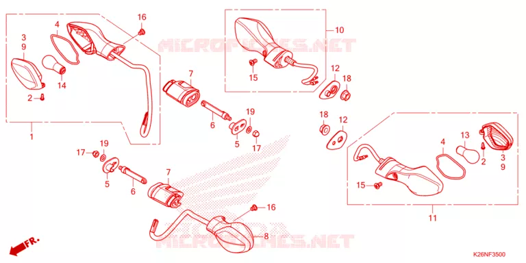 CLIGNOTANT Honda MOTO 125 GROM 2023  MSX125AP