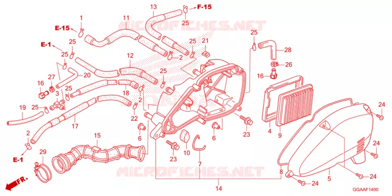 FILTRE A AIR Honda SCOOTER 50 RUCKUS 2023  NPS50P