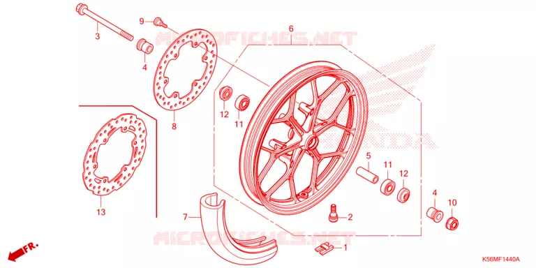 ROUE AVANT Honda MOTO 150 RS 2022  FS150FN_4MA