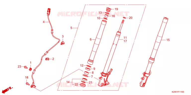 FOURCHE Honda MOTO 125 DAX 2023  ST125AP