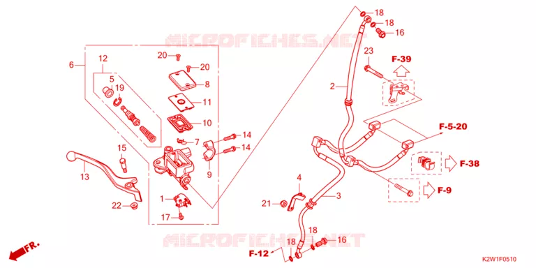 MAITRE CYLINDRE DE FREIN AVANT Honda MOTO 125 DAX 2024  ST125AP