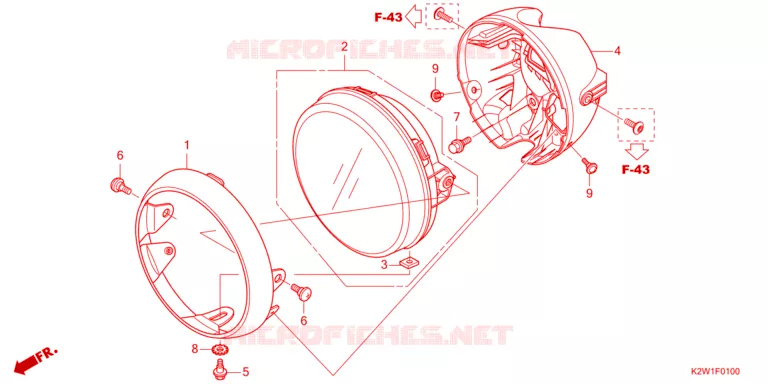 PHARE Honda MOTO 125 DAX 2023  ST125AP
