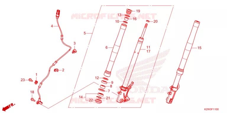 FOURCHE Honda MOTO 125 DAX 2023  ST125AP