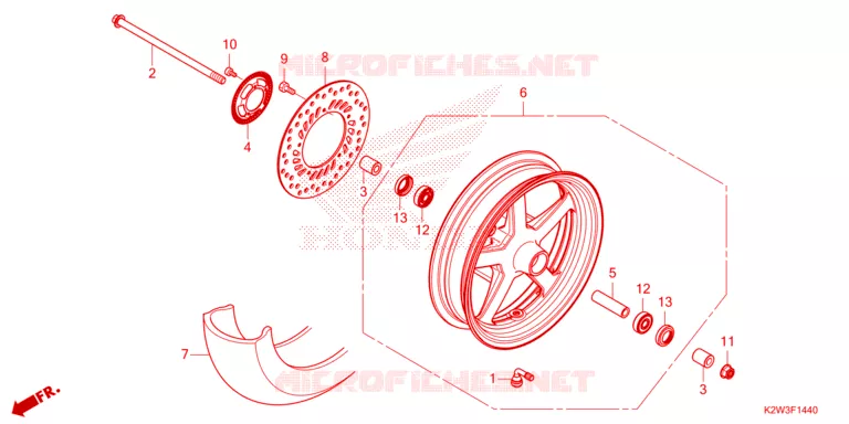 ROUE AVANT Honda MOTO 125 DAX 2024  ST125AP